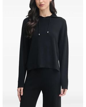 Benetton Sudadera Con Capucha Con Cordones Y Abertura Lateral - Azul