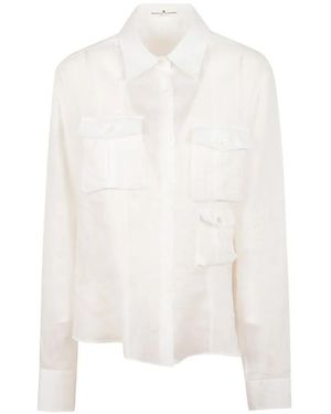 Ermanno Scervino Pintuck-Detail Pocket Shirt - White