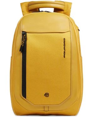 Piquadro Reise-Rucksack Mit Logo - Gelb