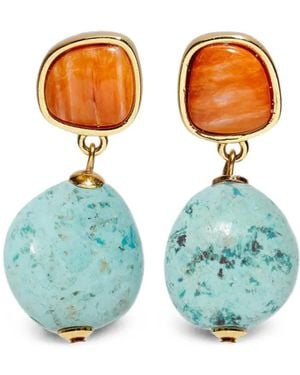Lizzie Fortunato Citrus Splash Drop Earrings - Blue
