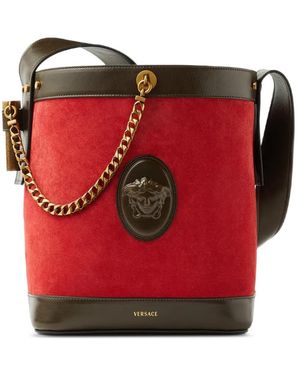 Versace Borsa A Secchiello Pivot Piccola - Rosso