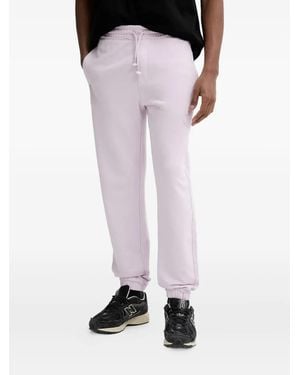 HUGO Logo-Embroidered Track Trousers - Purple