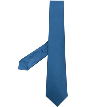 Kiton Woven Silk Tie - Blue