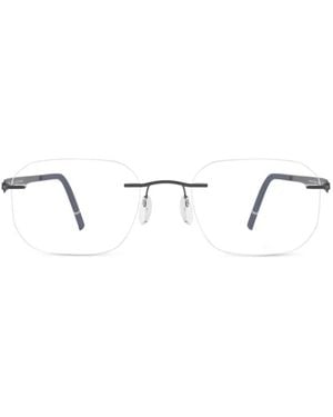 Silhouette Lunettes De Vue À Monture Ronde - Blanc