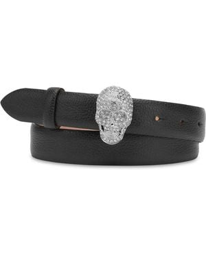 Philipp Plein スカル ベルト - ブラック