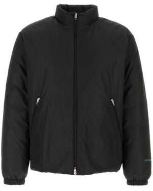 Jil Sander Plumífero Con Cremallera - Negro