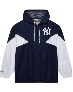 Mitchell & Ness Logo-detail Windbreaker Jacket - Blue