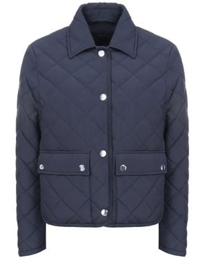 Kiton Quilted Flap-Pocket Jacket - Blue