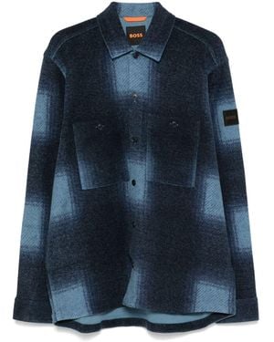 BOSS Plaid Shirt - Blue