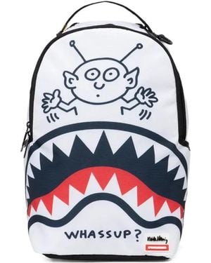Sprayground Keith Haring 2 Graphic-Print Backpack - White
