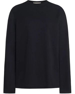 12 STOREEZ Long-Sleeve Cotton T-Shirt - Black