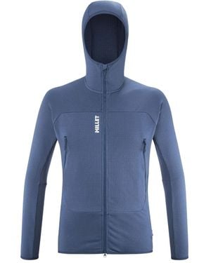 Pascal Millet Fusion Grid Hoodie - Blue
