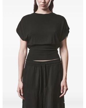 Thom Krom Gathered T-Shirt - Black