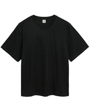 By Malene Birger Hedil Logo-Embroidered T-Shirt - Black