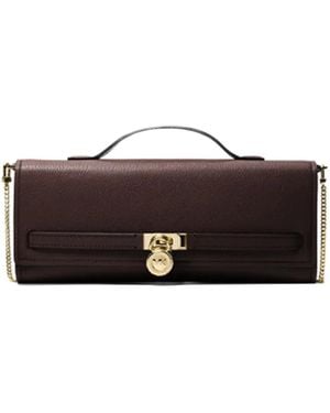 MICHAEL Michael Kors Medium Hamilton Moderne Clutch Bag - Brown