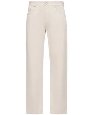 Moncler Straight Leg Jeans - White