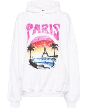 Balenciaga Paris Tropical パーカー - ホワイト