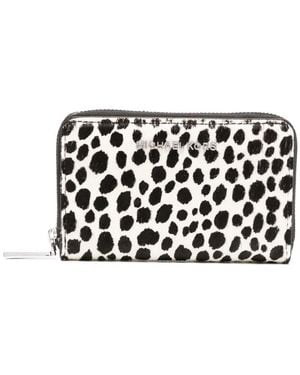 Michael Kors Leopard-Print Wallet - Black