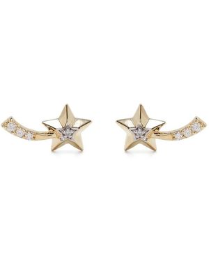 Adina Reyter 14Kt Shooting Star Stud Earring - White