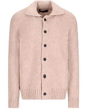 Fabrizio Del Carlo Vest Met Kraag Met Knopen - Roze