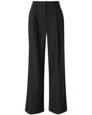 Herno Pleated-Design Wide-Leg Pants - Black