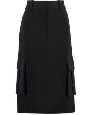 Givenchy カーゴポケット スカート - ブラック