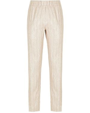 D.exterior Striped trousers - Natur