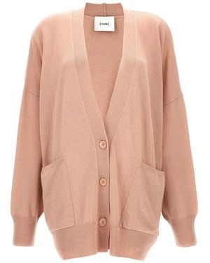 Nude Wool Cardigan - Pink