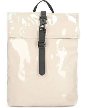 Rains Mini Rolltop Backpack - White