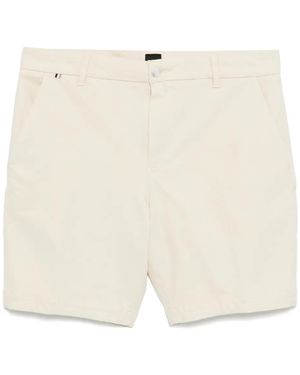 BOSS Strukturierte Shorts - Weiß
