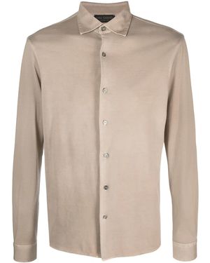Dell'Oglio Long-Sleeve Cotton Shirt - Natural