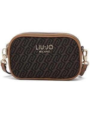 Liu Jo Borsa A Tracolla Con Monogramma Piccola - Nero