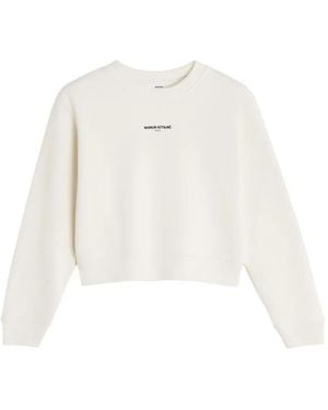 Maison Kitsuné Sudadera Con Logo Estampado - Blanco