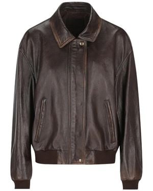 Prada Jacke Aus Nappaleder - Braun