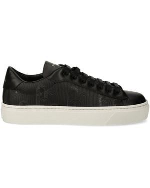 Furla Embossed Sneakers - Black