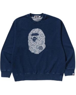 A Bathing Ape Sweat À Imprimé Graphique - Bleu