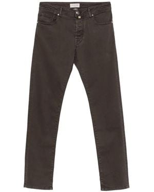 Jacob Cohen Vaqueros Slim Con Parche Del Logo - Gris