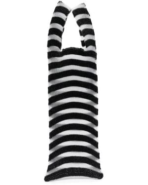 a. roege hove Ivy ストライプ ハンドバッグ - ホワイト