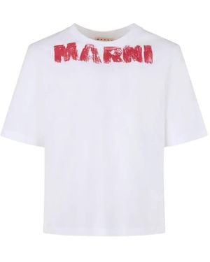 Marni ロゴ Tシャツ - ホワイト