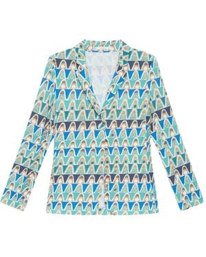 Maliparmi Blazer Con Stampa Geometrica - Blu