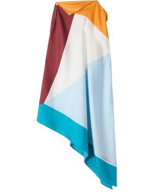 Lanvin Top Con Diseño Colour Block - Azul