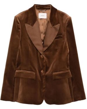 Dorothee Schumacher Peaked Jacket - Brown