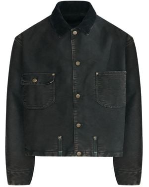 Maison Margiela パッチポケット デニムジャケット - ブラック