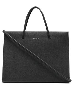 MEDEA Logo-Lettering Tote Bag - Black