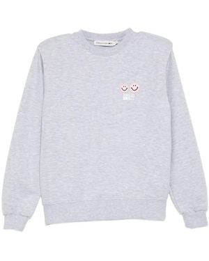 Joshua Sanders Shoulder-Pad Sweatshirt - White