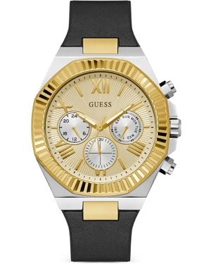 Guess Round-Shape 44Mm Watch - Metallic