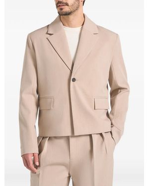 Manière De Voir Silas Pocket Blazer - Natural