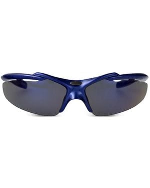 Balenciaga Geometric-Frame Sunglasses - Blue