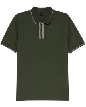 Paul Smith Stripe-Trim Polo Shirt - Green