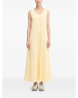 PANGAIA U-Neck Sleeveless Maxi Dress - Metallic